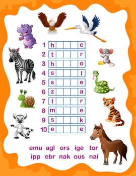 Find the correct part of words