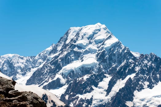 Scenic view of Mount Cook from Mueller Hut Route, Mount Cook National Park, South Island of New Zealand