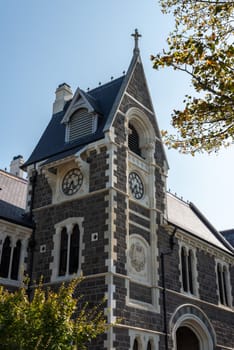Clocktower in Christchurch, South Island of New Zealand
