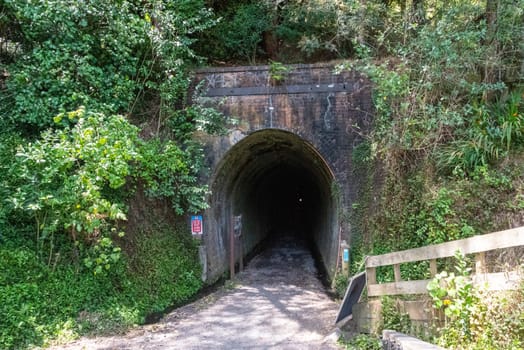 Remains of an old stamping battery in Karangahake of the past gold rush time, Coromandel peninsula, New Zealand