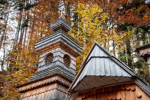 A small Russian-orthodox chapel in the Triglav National Park, built for the fallen soldiers of the Second World War, Slovenia