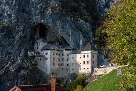 Famous medieval cave castle in Predjama, Slovenia