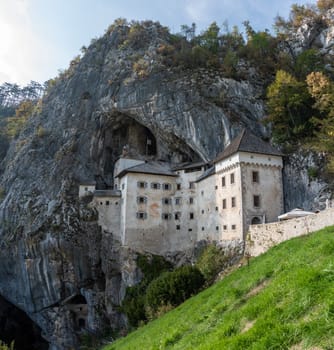 Famous medieval cave castle in Predjama, Slovenia