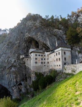 Famous medieval cave castle in Predjama, Slovenia