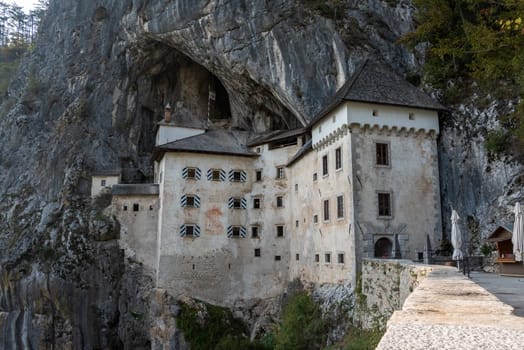 Famous medieval cave castle in Predjama, Slovenia