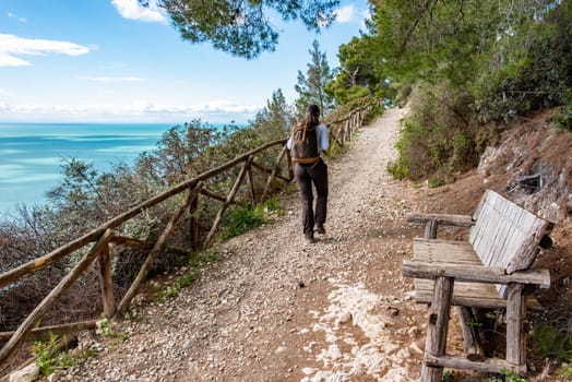 Hiking the famous Nature Trail Mergoli Vignanotica, Gargano Peninsula in Southern Italy