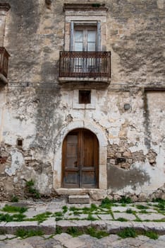 Abandoned alley and empty houses in Lesina, a small town in Gargano, Southern Italy