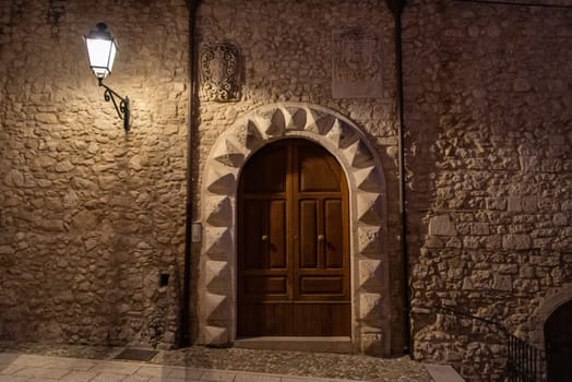 Abandoned typical alleyway in downtown Vieste, Southern Italy