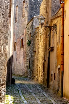 Architecture of Erice in the province of Trapani, Sicily, Italy