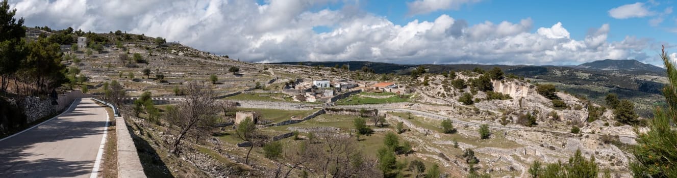 Beautiful mountain landscape in Manfredonia on the Gargano Peninsula, Italy