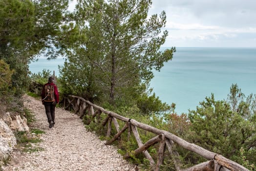 Hiking the famous Nature Trail from Mergoli to Vignanotica, Gargano Peninsula in Southern Italy