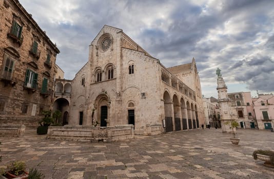 Iconic Romanesque cathedral St Mary of the Assumption in Bitonto, Southern Italy