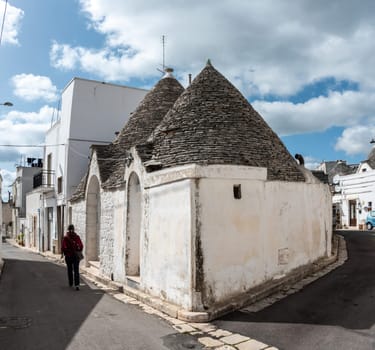 Traditional residential trullo houses in Alberobello, Southern Italy