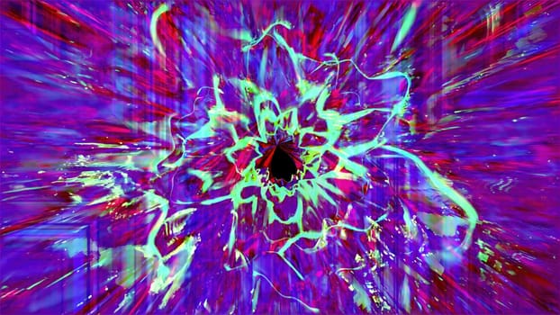 Abstract fluid tunnel. Computer generated 3d render