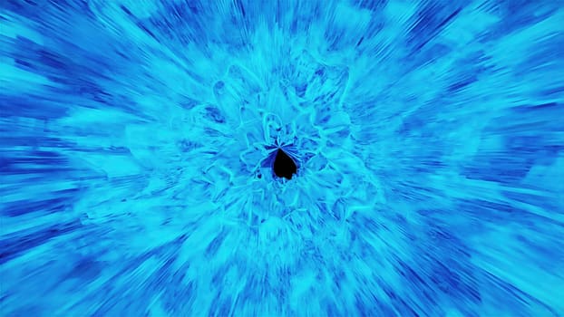 Abstract fluid tunnel. Computer generated 3d render