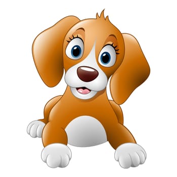 Cartoon cute dog