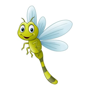 Cartoon dragonfly