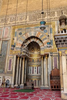 Prayer niche in the Sultan Hassan Mosque in Cairo, Egypt