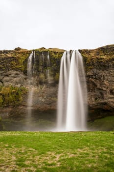 Early morning at Seljalandsfoss waterfall, Golden Circle, Iceland