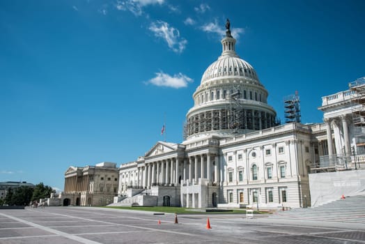 US capitol on a sunny summer day, USA