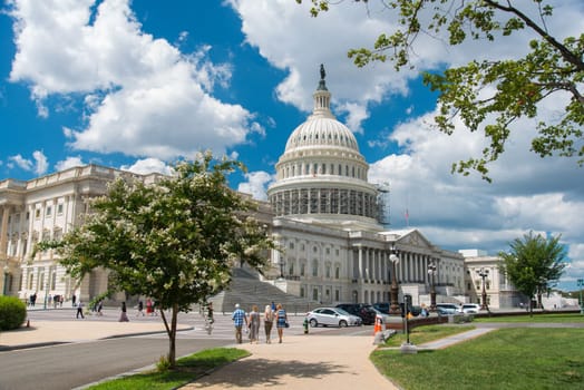 US capitol on a sunny summer day, USA
