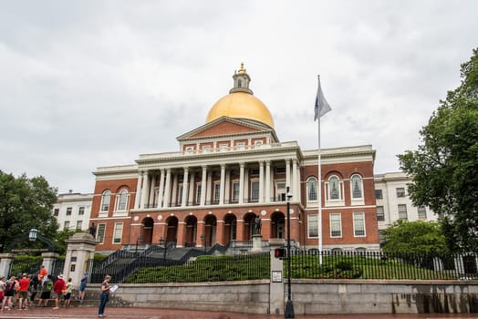 BOSTON, USA - AUGUST 23, 2022 - Massachuchetts State House in Boston, USA