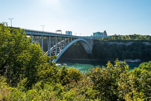 Rainbow International Bridge at Niagara Falls from Canadian side