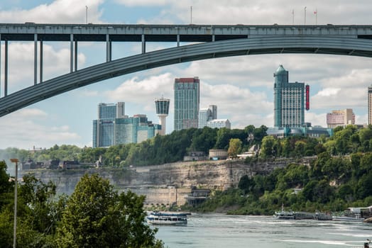 Rainbow International Bridge at Niagara Falls from the US side