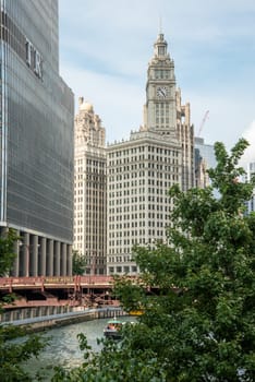 Famous Wrigleys Building in Chicago, USA
