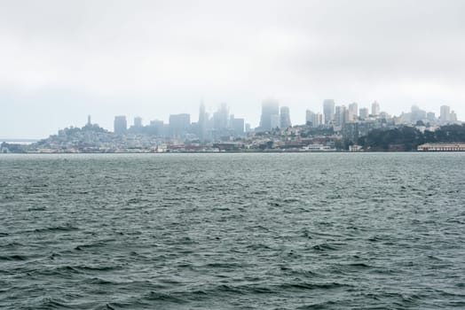 Famous Alcatraz prison in San Francisco, USA