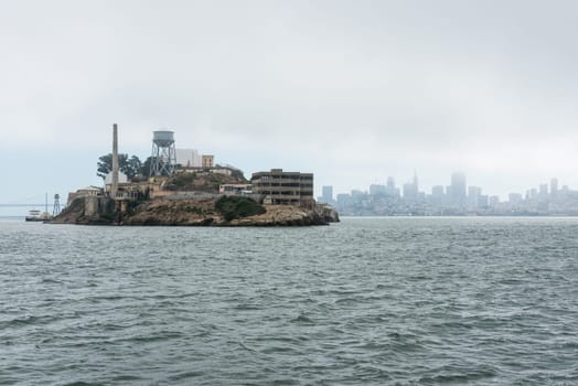 Famous Alcatraz prison in San Francisco, USA