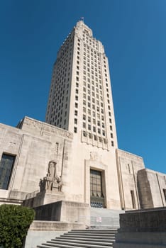 The Louisiana State Capitol in Baton Rouge, USA