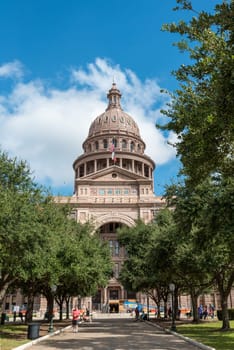 The Texas capitol building in Austin, USA