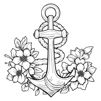 Anchor Coloring Pages Drawing For Kids