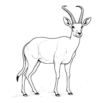 Antelope Coloring Pages For Kids