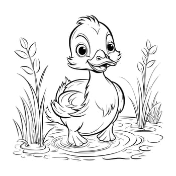 Baby Duck Coloring Pages Drawing For Kids