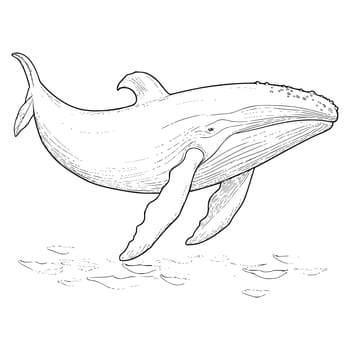 Blue Whale Coloring Pages Drawing For Kids