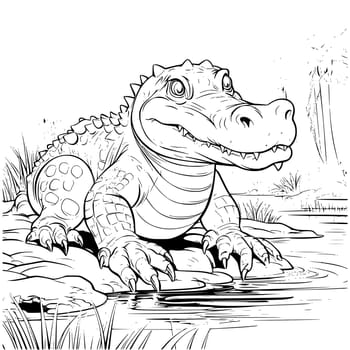 alligator coloring pages for kids
