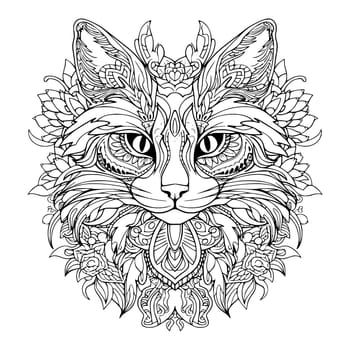 Beautiful Cat Coloring Pages for Kids
