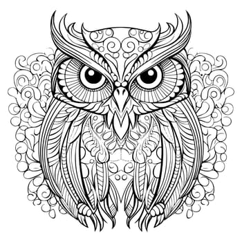 Beautiful Owl Coloring Pages Drawing For Kids