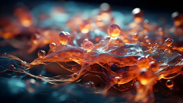 abstract background with organic liquid shapes - AI generative