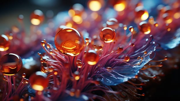abstract background with organic liquid shapes - AI generative
