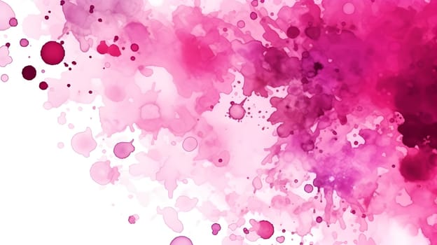 watercolor colored paint background with blots and splashes - AI generative