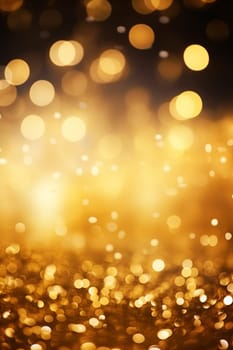 Christmas golden sparkle background - celebration concept - AI generative