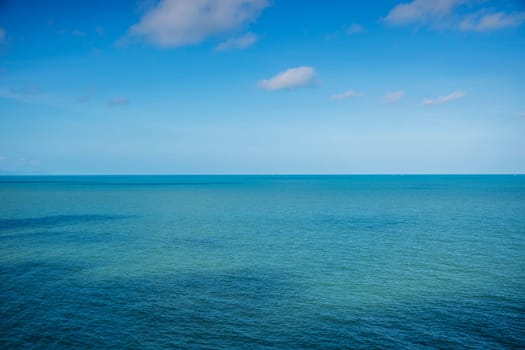 Blue sea and blue sky with cloud and ocean, ocean sea, Ocean water and ocean blue sea with sky