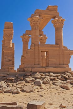 Kiosk of Qertassi near Kalabsha Temple in Southern  Egypt.