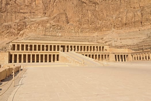 Mortuary Temple of Hatshepsut. Egypt. Horizontally.
