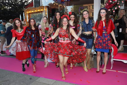 Blanka Luz with models  Blanka Luz celebrated her 10th anniversary with a Fairytale fashion show in Hamburg