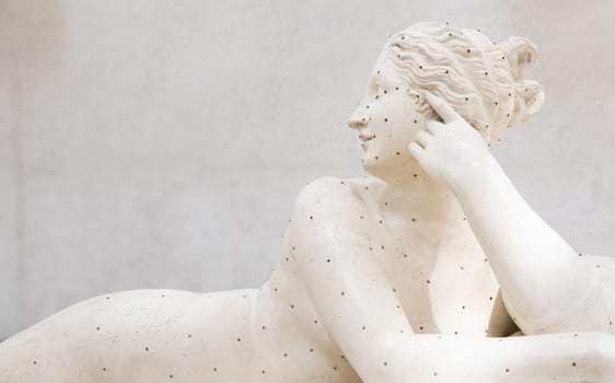 Possagno, Italy - June 2022: lying Venus - Najade Giacente - by Antonio Canova, 1816