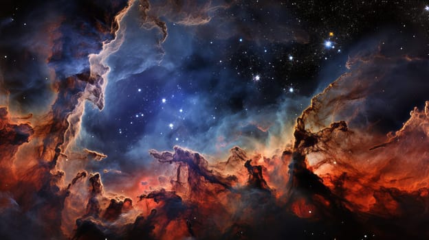 Stunning constellation of stars illuminating the night sky